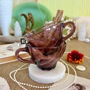 Vintage Glass Teacups 🔮